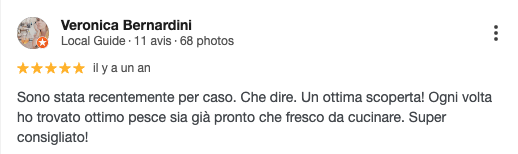 Recensione Google - Veronica Bernardini: ottima scoperta, 5 stelle